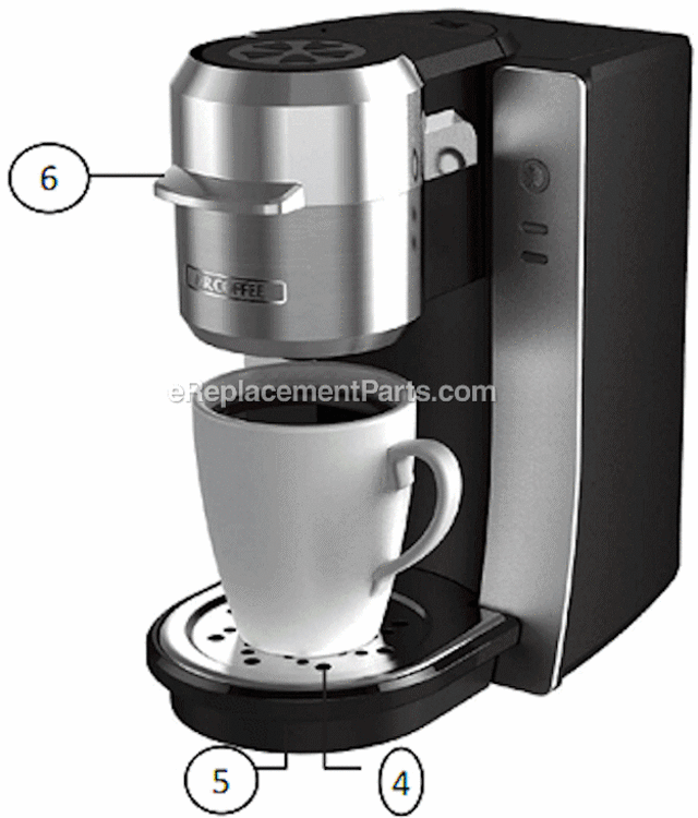 Page A Diagram and Parts List for BVMC-KG2W  Mr Coffee Coffee Maker